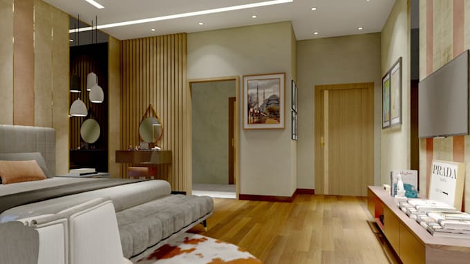 do architectural 3d rendering, model for interior designs