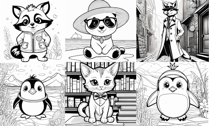 create children coloring book pages