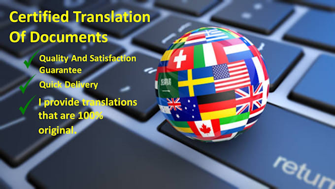 do certified translation for certificates and documents