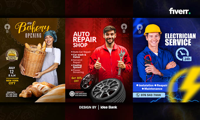 Design an eye catching social media post by Ideabanksl | Fiverr