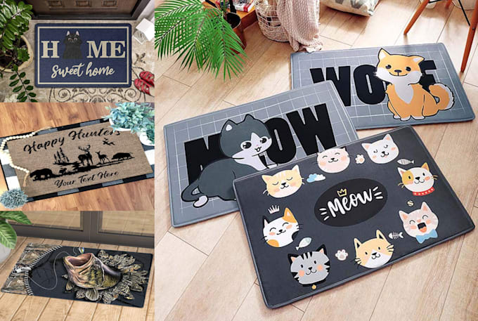 create doormat, rug designs