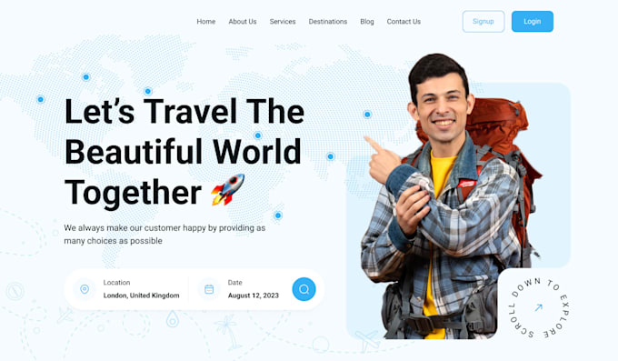 design wireframe, landing page, website UI UX design