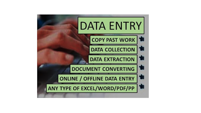 provide you pp presentation slides and data entry tasks