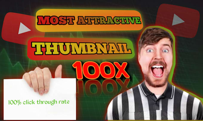 design youtube thumbnail and fiverr image