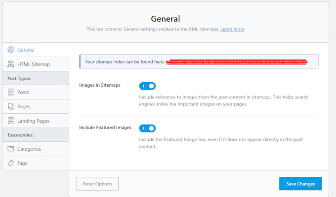 do wordpress indexing create XML sitemap and robots txt