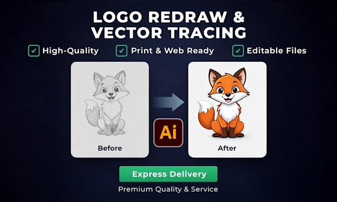 vectorize any image to HD svg for print and branding