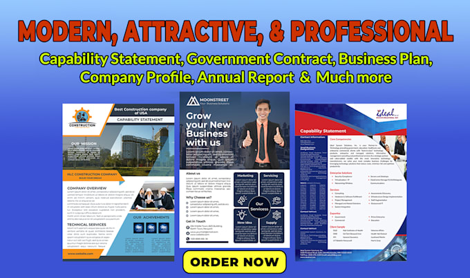 design a professional and effective capability statement for you