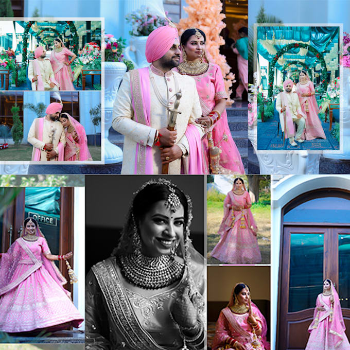 edit wedding album, pre wedding editing