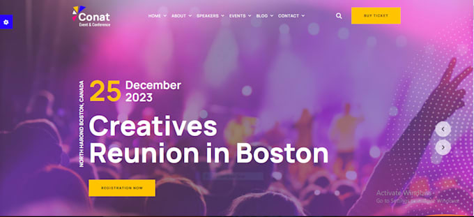 create event and conference website
