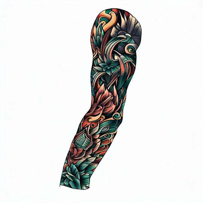 Create sleeve tattoo design in realistic style by Mimoda78 Fiverr