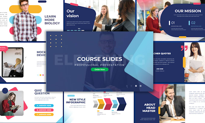 design powerpoint slides for webinars and online courses