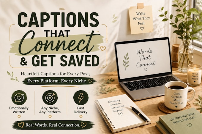 create engaging captions and emotional content
