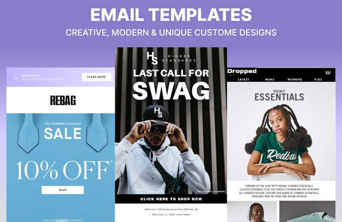 Design a professional responsive html and css email template by ...