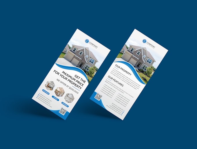 create stunning rack card or dl flyer
