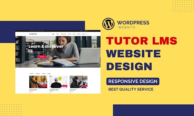 create wordpress lms website using tutor lms
