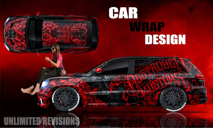 do create car wrap and any vehicle wrap design