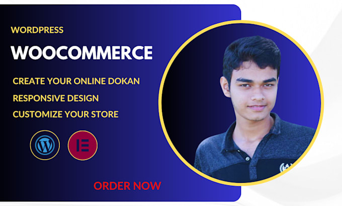 make and design multivendor ecommerce dokan or online shop by woocommerce