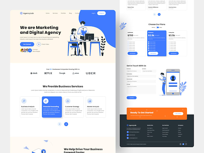 Be your front end website designer proficient in html, css, and ...