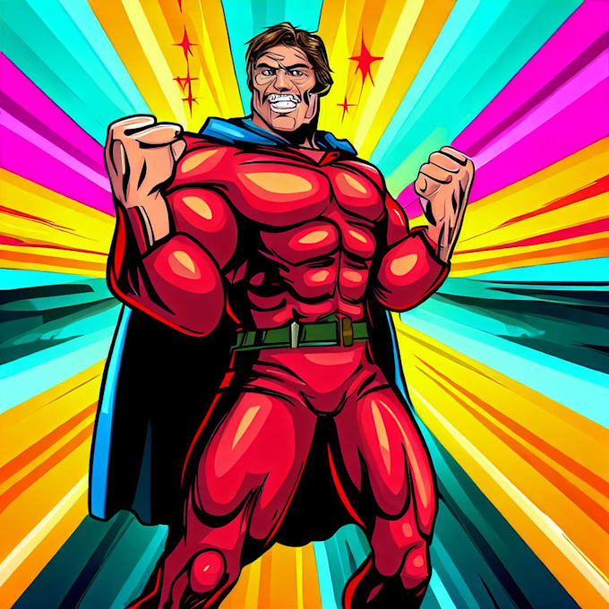 Create a superhero character by Flakitsi Fiverr