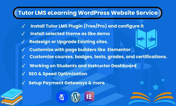create the tutor lms wordpress website