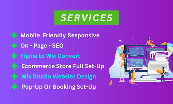 convert figma to wix website design or wix studio and wix landing page design