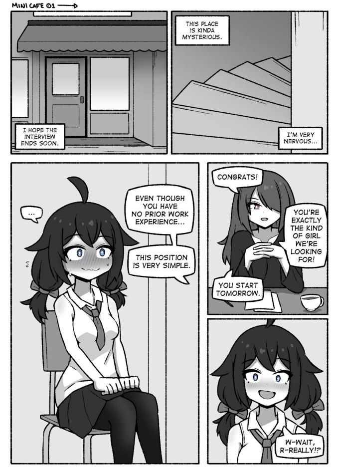 Draw nsfw comic illustrate, anime art, manga style and comic page by