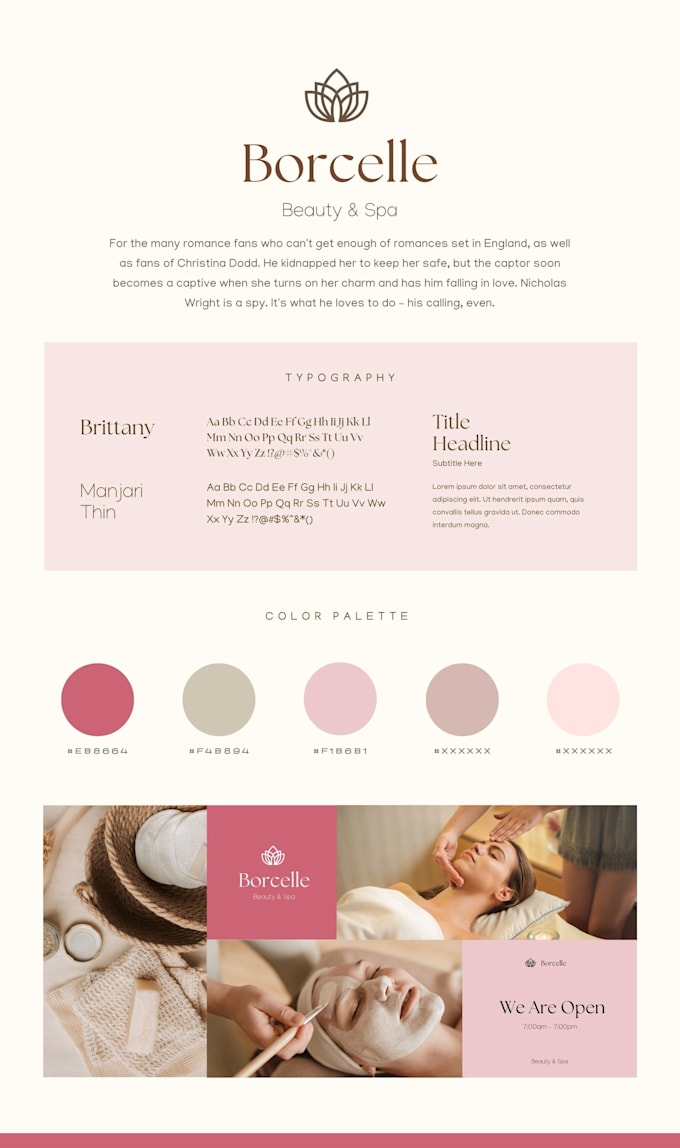 design brand style guide, corporate identity, and brand guide