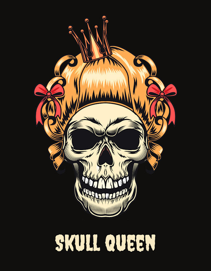 create a unique skull custom alien skateboard t shirt design