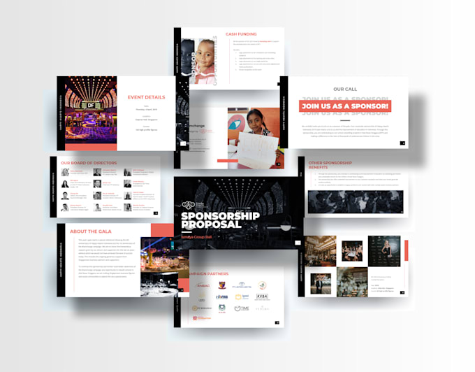 design an engaging pitch deck or presentation design