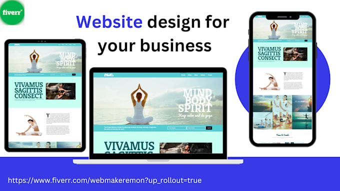 design responsive custom website with html css and wordpress