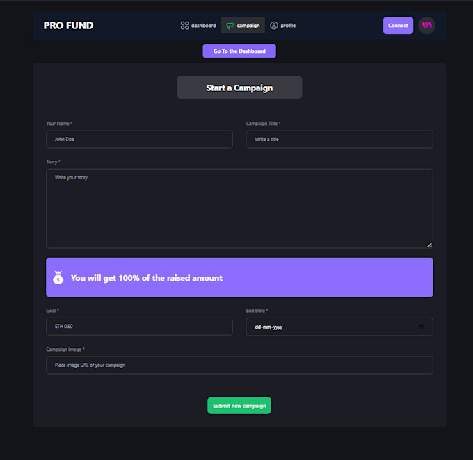 do blockchain based crowdfunding website