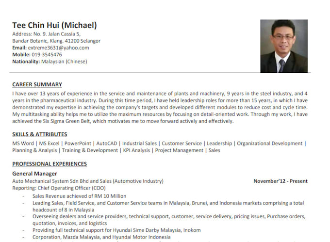 write CEO, cto, MD, vp, cfo executive resumes and linkedin