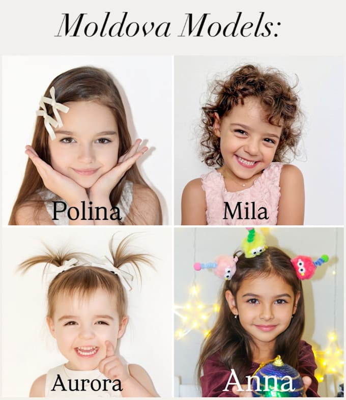 shoot product photography or video with kids girls models for amazon or website
