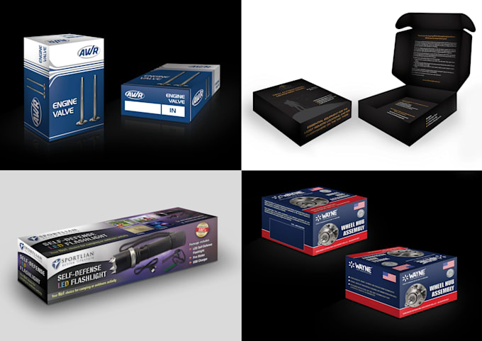 design product packages and 3d mockup