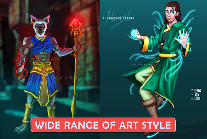 do character design and concept art
