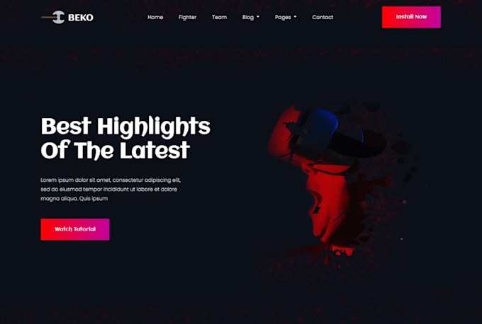 Create responsive landing page using html css and js by Nc1store | Fiverr