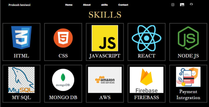 create responsive portfolio website