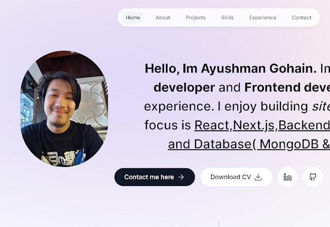 transform ideas into websites as a expert in my services