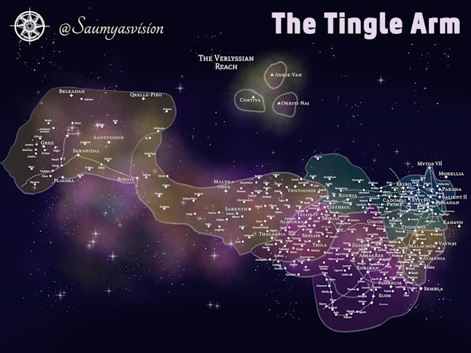 create sci fi galactic maps for you