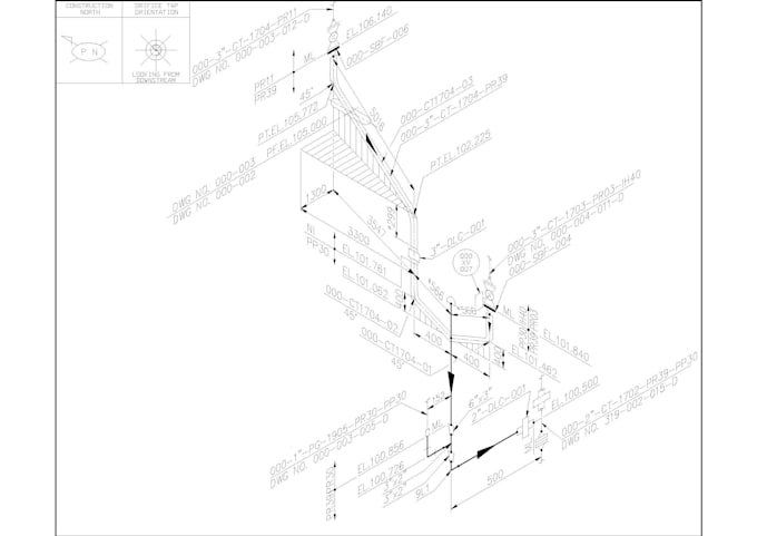 prepare piping plans piping isometric and equipment layout