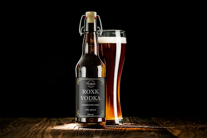 do a modern product label design within 24 hours