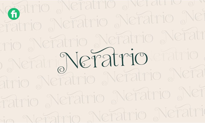 design text based typography and vector text logo