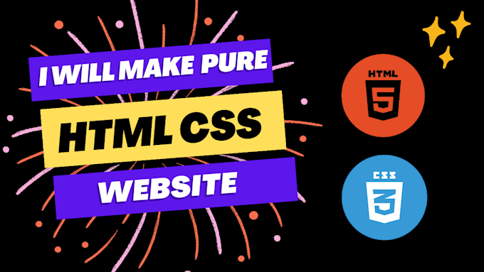 Design a responsive pure html css website for you by Mali_hassan | Fiverr
