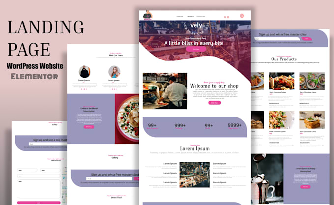 design responsive wordpress website with elementor