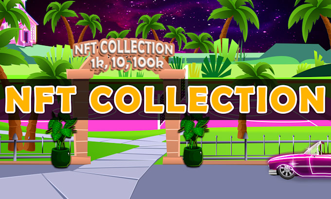design custom nft art, nft cartoon, nft collection