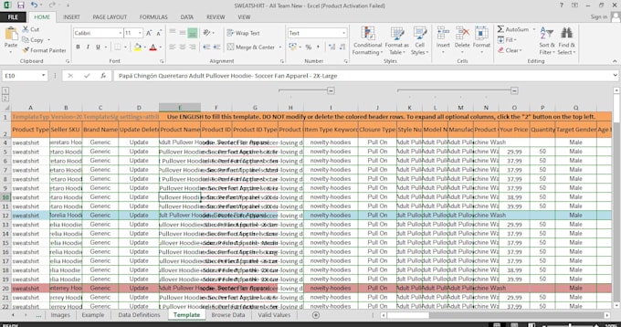 be your amazon flat file expert for product listings and variation management