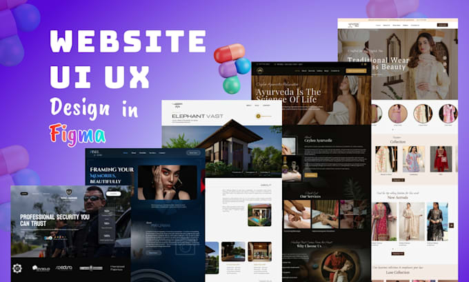 do website UI UX design in figma and redesign existing