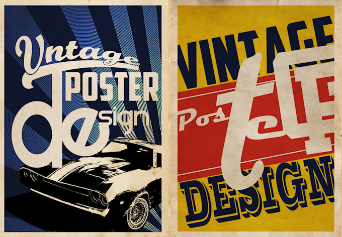 design a retro vintage banner