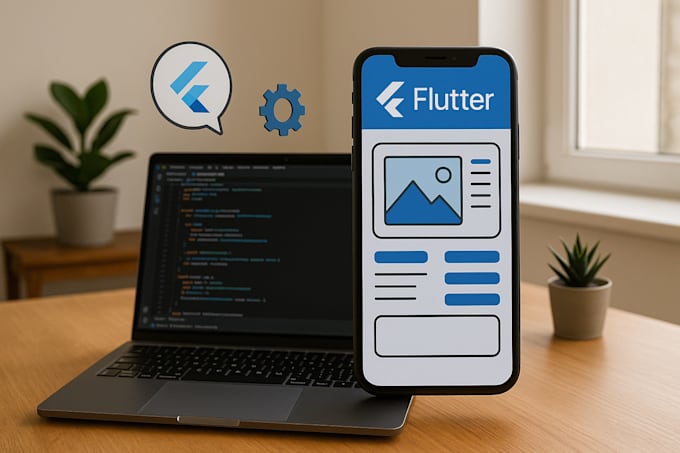 make a flutter app for android and IOS