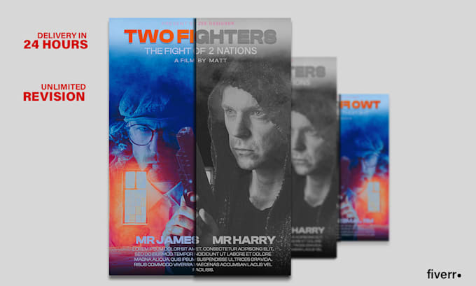 do professional movie poster design within 24 hours